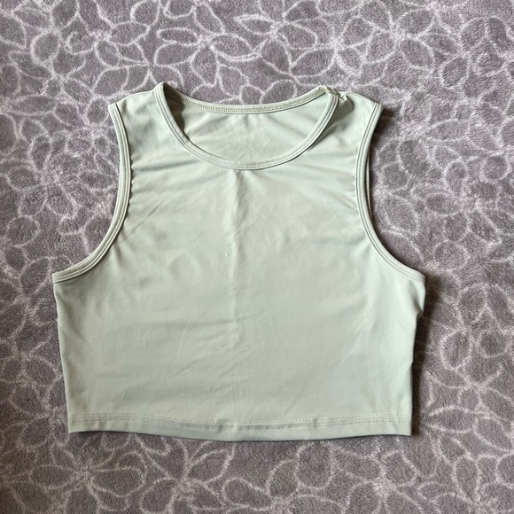 SHEIN Tops - Pastel green cropped tank top